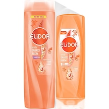2 Adet Elidor Onarıcı Şampuan 400 Ml + Saç Bakım Kremi 200 Ml