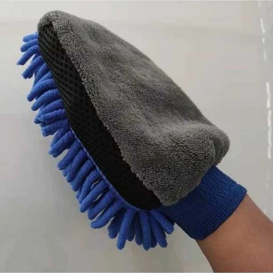 Trendooze Turcoshop11 Su Geçirmez Eldiveni Mikrofiber Kalın Bez Mavi