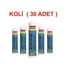 Soudal Silikonize Mastik 500 gr ANT. GRİ KOLİ 30 ADET
