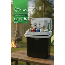 Kiwi Kım-4752 Oto Buzdolabı 21l & 12v Dc Termoelektrik Sessiz Çalışma