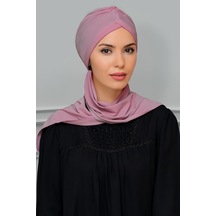 Hürrem Bone Gül Kurusu Pratik Hazır Geçmeli Tesettür Bone Sandy Kumaş Taçlı B (545491031) Gülkurusu