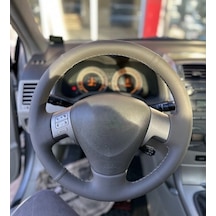 Toyota Corolla 2008-2009 Araca Uyumlu Direksiyon Kılıfı Orta Göb Siyah