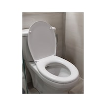 Klozet Kapağı Üstten Sıkma Oval Model Visam Leylak Diğer