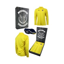 Fenerium Fenerbahçe Lisanslı 23/24 A Takım Futbolcu Yarım Fermuar Sweat Lazer Kutulu + Bileklik Hediye Ahşap Sarı - Siyah