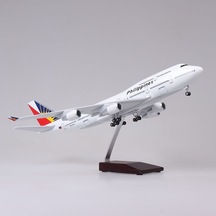 Philippines B747 Yolcu Uçağı Model Uçak 1/80 Ölçek 47cm