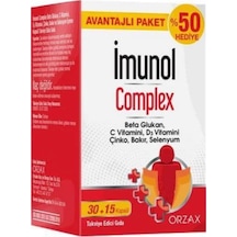 Orzax İmunol Complex Avantajlı Paket 30+15 Kapsül
