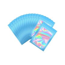 Suntek Magideal 100 Adet Açılıp Kapanabilir Koku Folyo Kese Mavi