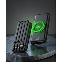 Powerbank 10000 Mah Led Ekranlı Dahili Kablolu Uuczzzpwpg10powerbankkkkk1-1 Çok Renkli