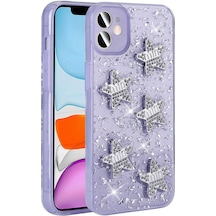 Apple Uyumlu iPhone 11 İle Airbagli Simli Arka Yüzeyli Kapak