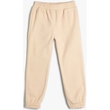 Koton Basic Jogger Eşofman Altı Beli Lastikli Bej 4wmg40133ak 4WMG40133AK050 Ekru
