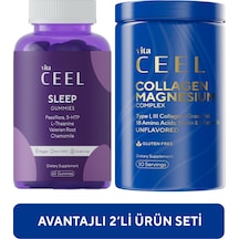 Vita Ceel Sleep 60 Gummies + Collagen Tip 1 3 İçeren Magnezyum Complex 30 Servis