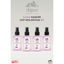 Kaşmir Sprey Kolonya Cep Boy Elegance Series 4'lü Eko Paket - 4x50 Ml