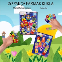 2 Set - 20 Parça Tox Masal Kahramanları Ve Rakamlar Parmak Kukla