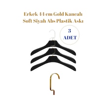 Ceket Askısı Gold Kancalı Plastik Kıyafet Takım Elbise Askısı 3 Adet Diğer