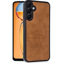 Newface Samsung Galaxy A36 Kılıf Aras Deri Kapak - Taba