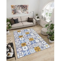 Dijidekor Işıltı Koleksiyonu Model293 Süngerli Dijital Baskılı Saçaksız Mutfak Halısı Yolluk