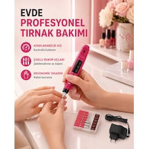 Profesyonel Tırnak Matkap Makinesi Usb Şarjlı, Ayarlanabilir Hız, Düşük Titreşimli Ve Sessiz Çalışma - Li
