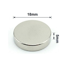 2 Adet - 18x5 Mm Neodyum Mıknatıs Neodim Magnet Yuvarlak