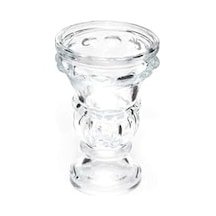 Tekli Kristal Cam Şamdan Mumluk Açık