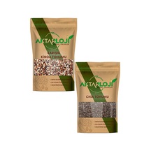 500 Gr Karışık Kinoa Tohumu + 500 Gr Siyah Chia Tohumu 1. Kalite