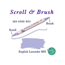 Scroll & Brush Çift Çizgi Ve Fırça Uçlu Kaligrafi Ve Gölgeleme Kalemi 803 English Lavender