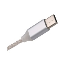 Sandwich 3.5mm Ses Kablosu Xiaomi Cihazlar İçin Gümüş Tip-c Erkekten Dişiye, Güçlü Bağlantı, Dayanıklı