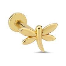 14 Ayar Altın Taşlı Oggi Tragus Küpe