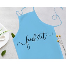 Bk Gift Fcuk Tasarımlı Mavi Mutfak Önlüğü Aşçı Hediyesi, Arkadaşa Hediye-4