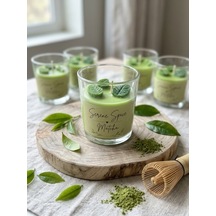 Dekoratif Matcha Kokulu Bardak Mum 110 Gr 10'li Paket