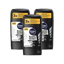 Nivea Black & White 48 Saat Invisible Original Erkek Stick Deodorant 3 x 50 ML