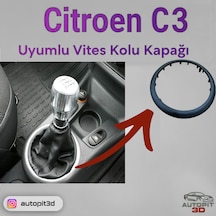 Autopit 3d Citroen C3 Uyumlu Vites Kolu Kapağı Citroen C3