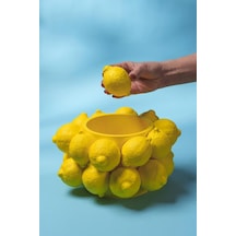 Limon Yatay Silikon Mum Kalıbı Beyaz