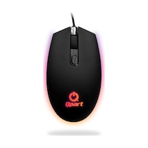 Qpart QM-101 Usb Rainbow Işıklı Oyuncu Mouse