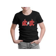 Lord Tshirt Ac Dc - Demon Fire Logo Siyah Çocuk Tshirt 001