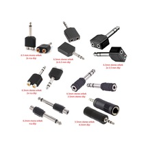 6.3 Mm Jak 3.5mm Stereo Jak Rca Dişi Erkek Çevirici Jak 7'li Set