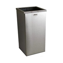 Arı Metal 1339 Çemberli Paslanmaz Çöp Kovası Dikdörtgen 54 Lt