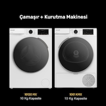 Arçelik 10120 Mx 10 KG Çamaşır Makinesi - 1001 Kmx Kurutma Makinesi