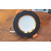 Kae 7w 3 Renk Özellikli Ledspot- Siyah Gold Kasa- 10lu Paket