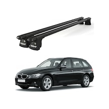 Trio-ıı Bmw 3 Serisi F31 2012-2015 Uyumlu Siyah Kilitli Ara Atkı 120cm Port Bagaj Tavan Barı