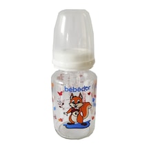 Bebedor Desenli Silikon Emzikli Yavaş Akış Beyaz 125 Ml Kod: 30302  Cam Biberon