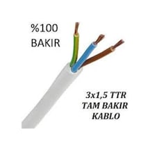 Çarkıt Cmk Cable 3X1,5 Ttr Çok Telli Kablo Tam Kesit %100 Bakır