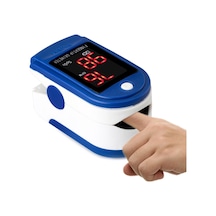 Sones Hassas Parmak Nabız Oksimetresi Kan Oksijen Monitörü Mavi