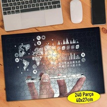 Sosyal Ağ Teknoloji Uzmanı 240 Parça Puzzle Yapboz-113652359
