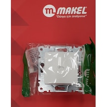 Makel lıllıum Beyaz Kapı Otomatiği Butonu - Çerçevesiz
