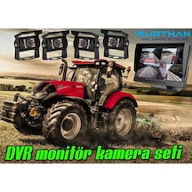 12-24 Volt Uyumlu 10'' Dvr Monitör Ve 4 Adet Kamera Seti