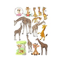 Zürafa Sticker Set-1 13 Parça Telefon, Tablet, Defter, Laptop Sticker