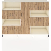 Hyperion Dolap 10 Raflı 9 Kapaklı 220x44x163 Aytaşı-çam/aytaşı Atlas Çam/aytası - Aytası