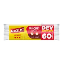4 Adet Koroplast Güçlü Dev Ekonomi Beyaz Küçük Boy Çöp Torbası
