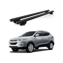 Kanca Hyundai Tucson 2004-2015 Uyumlu Siyah Kilitli Ara Atkı 110cm Port Bagaj Tavan Barı