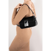 Silver Polo Sp1179 Kadın Omuz Çantası Fashion Siyah-rugan Siyah